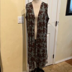 LuLaRoe Floral LongVest/Duster